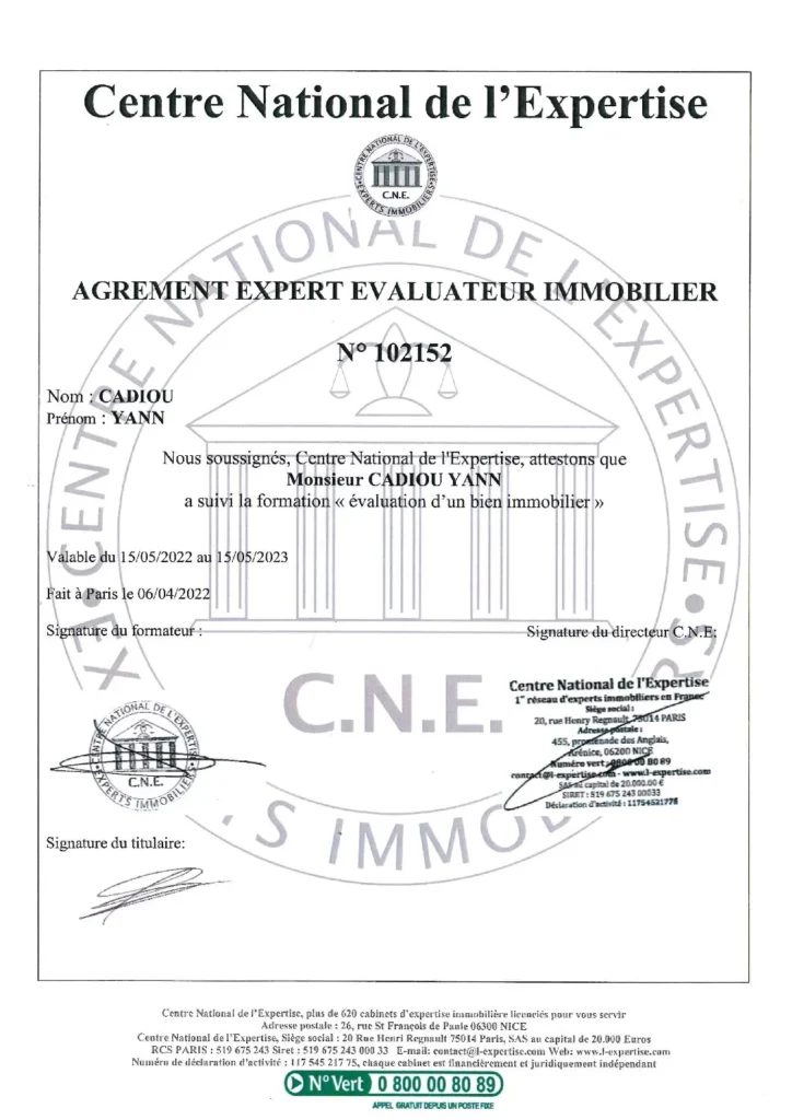 Agrement-expert-evaluateur